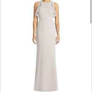Studio Design women’s size 6 oyster (neutral colored) maxi bridesmaid dress